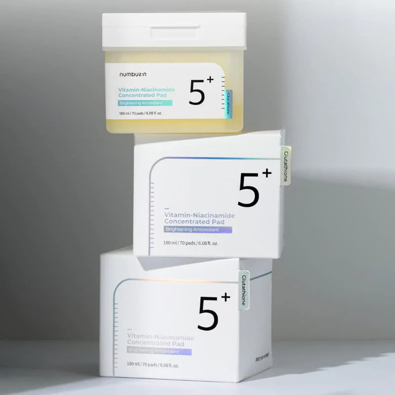NUMBUZIN – Brightening Toner Pads with Niacinamide, Glutathione & Vitamin C (180ml)