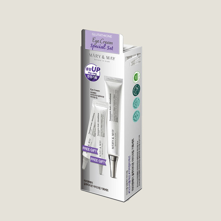 MARY & MAY – Tranexamic Acid + Glutathione Eye Cream Set
